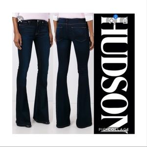 Hudson Mia Mid Rise Flare in Elysian Denim